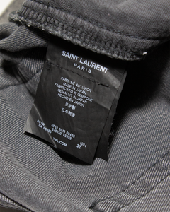 Saint Laurent Grey Knee Blow Out Denim Size Tag