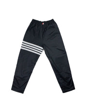 Load image into Gallery viewer, Thom Browne Navy Track Joggers Pants Front Back