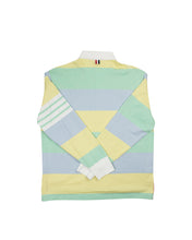 Load image into Gallery viewer, Thom Browne Striped Polo Yellow Back