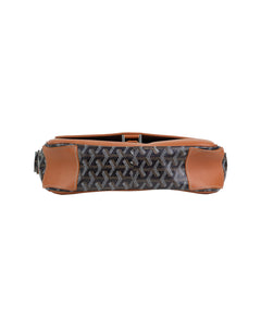 Goyard Grand Bleu MM Side Bag Black and Tan Paris Bottom