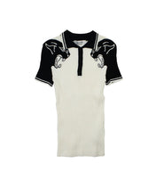Load image into Gallery viewer, Valentino Panther Ribbed Polo