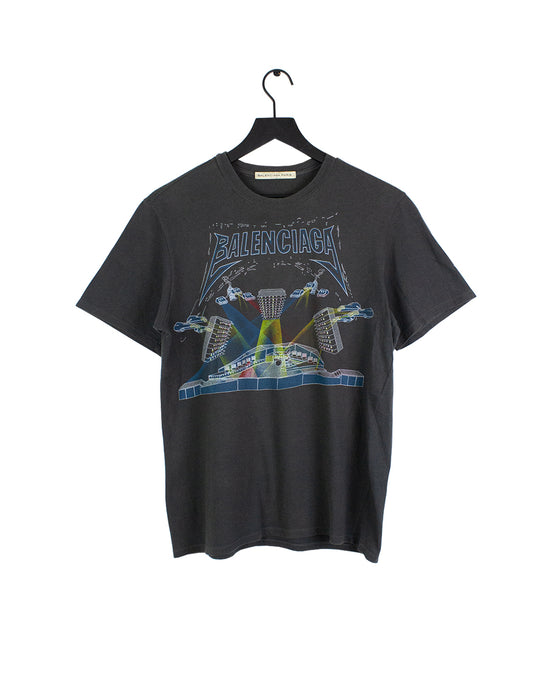 Balenciaga Metallica Concert Rock T Shirt Size S 