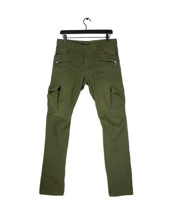 Balmain Olive Cargo Pants 