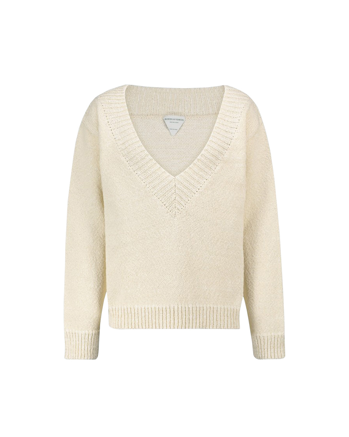 Bottega Veneta Chunky Knitted V Neck Sweater 