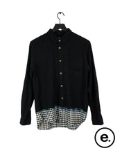 Load image into Gallery viewer, Comme des Garçons Black Dyed Flannel Size Medium eight one three 