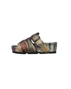 Celine Mohair Sandals Tan Size 35 Left