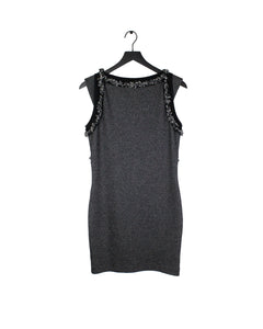 Chanel Women's Metallic Cashmere Dress Back
