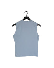 Load image into Gallery viewer, Vintage Christian Dior Blue Sleeveless T Shirt Back