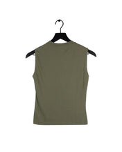 Load image into Gallery viewer, Vintage Christian Dior Olive Tank Top Back