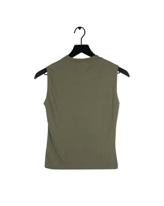 Vintage Christian Dior Olive Tank Top Back
