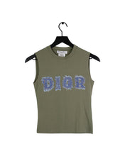 Load image into Gallery viewer, Vintage Christian Dior Olive Tank Top Coachella Outfit Inspo