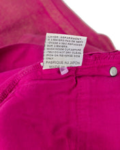 Load image into Gallery viewer, dior homme fuchsia denim back wash tag