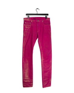 dior homme fuchsia denim 