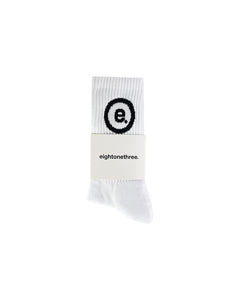 eightonethree shop socks white 
