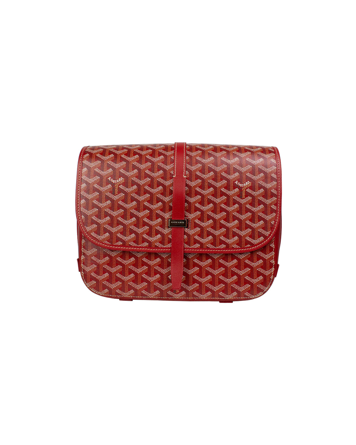 Goyard, Bags, Authentic Red Goyard Belvedere Bag Mm Large Size