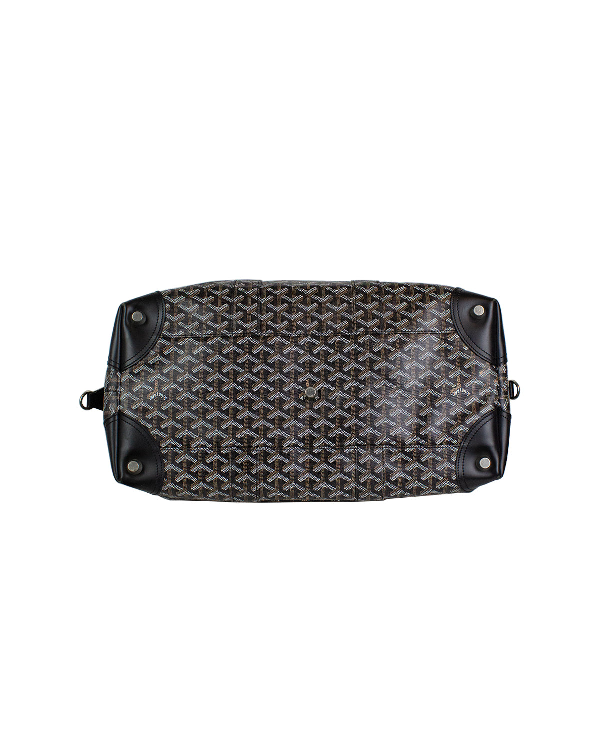 Goyard Black & Tan Goyardine Boeing 65 Duffle Bag