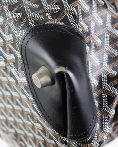 Goyard Boeing 45 Black Duffel Bag Front Right Corner 