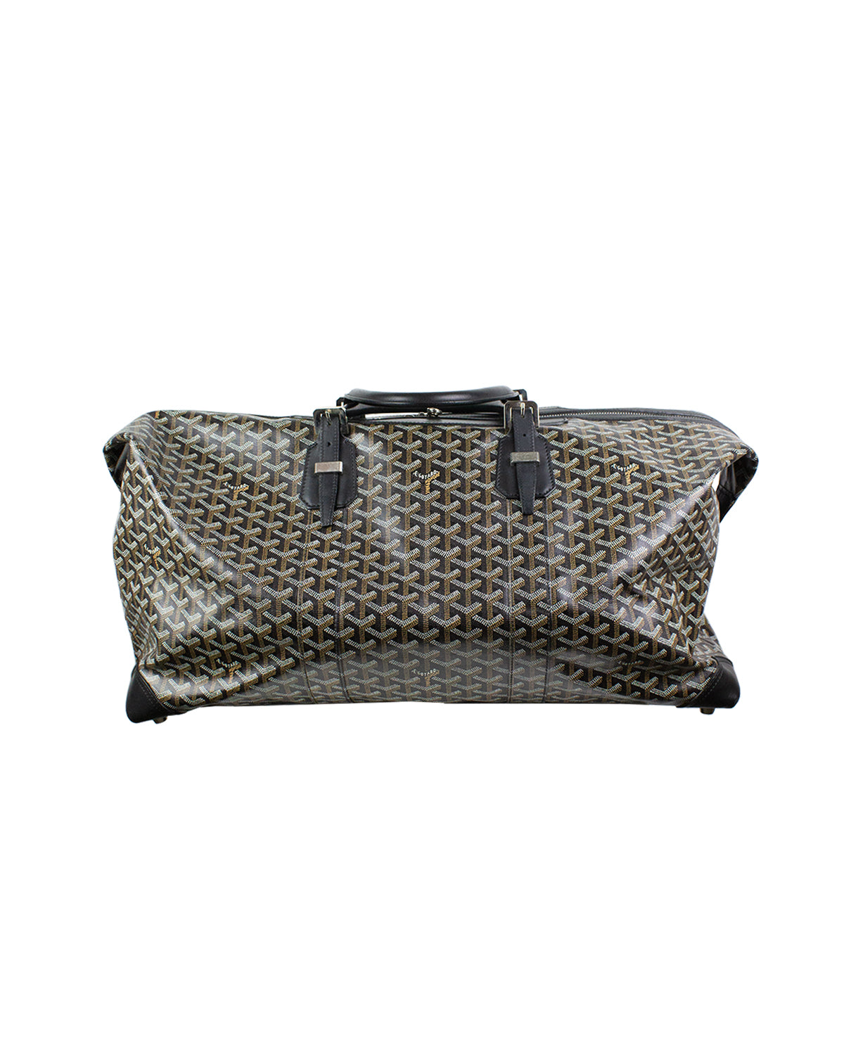 Goyard Bowling 55 Duffle Bag BLACK/TAN