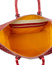 Load image into Gallery viewer, Goyard Boeing Duffle Bag Red 45 Inside