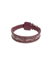 Load image into Gallery viewer, Goyard Dog Collar Burgundy Back