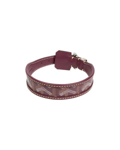 Goyard Dog Collar Burgundy Back