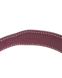 Goyard Dog Collar Burgundy Stamp Detail 