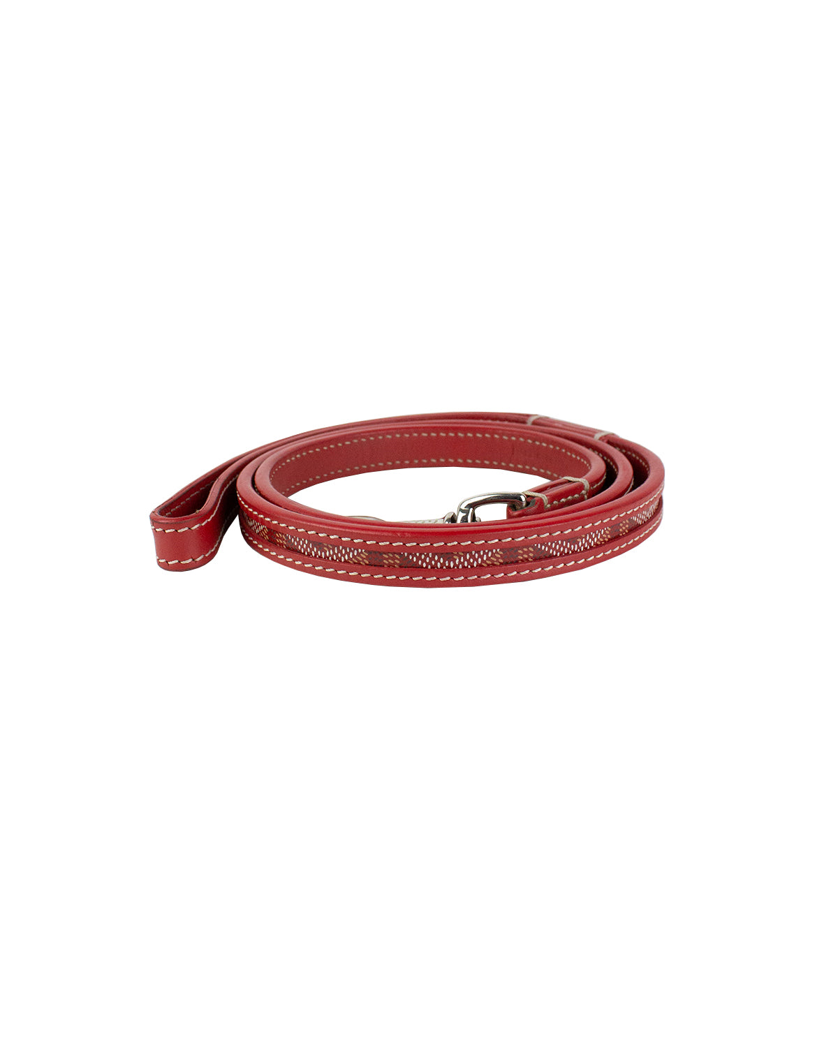 Goyard, Dog, Goyard Red Dog Animal Animal Thick Short Red Leash Collar  Strap Pet Accessories