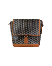 Load image into Gallery viewer, Goyard Grand Bleu MM Black and Brown Messenger Bag