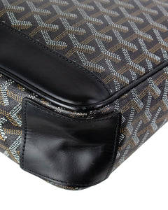 Goyard Grand Bleu MM Black Messenger Bag back right corner