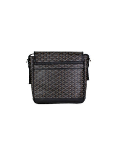 Goyard Grand Bleu MM Black Paris Pebbled Leather Back