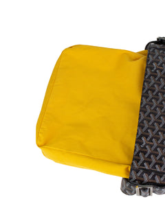 Goyard Grand Bleu MM Black Paris Pebbled Leather Inside Back