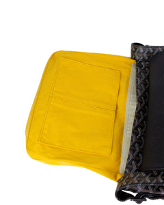 Goyard Grand Bleu MM Black Paris Pebbled Leather Inside Front