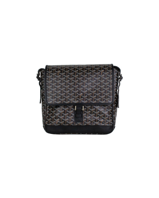 Goyard Grand Bleu MM Black Paris Pebbled Leather 