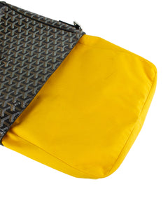 Goyard Grand Bleu MM Black Messenger Bag inside back