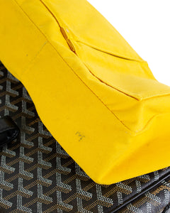 Goyard Grand Bleu MM Black Messenger Bag inside blemish 2 