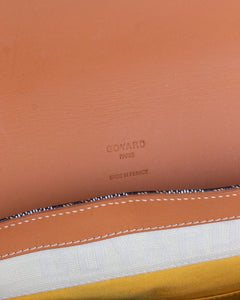 Goyard Grand Bleu MM Side Bag Black and Tan Paris Brand Stamp
