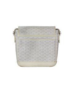 Goyard Grand Bleu MM White Side Bag Back