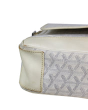 Load image into Gallery viewer, Goyard Grand Bleu MM White Side Bag Left Corner 
