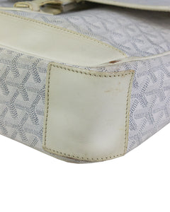 Goyard Grand Bleu MM White Side Bag Right Corner
