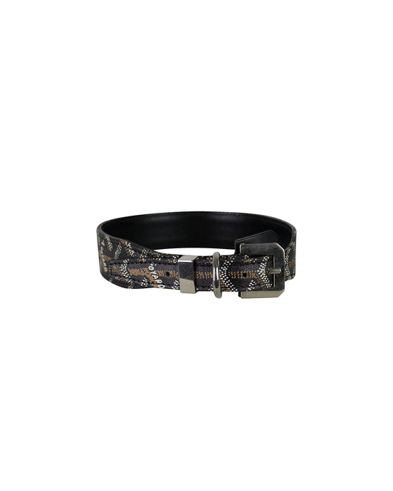 Goyard Paris Dog Collar Black Vintage Hand Painted 