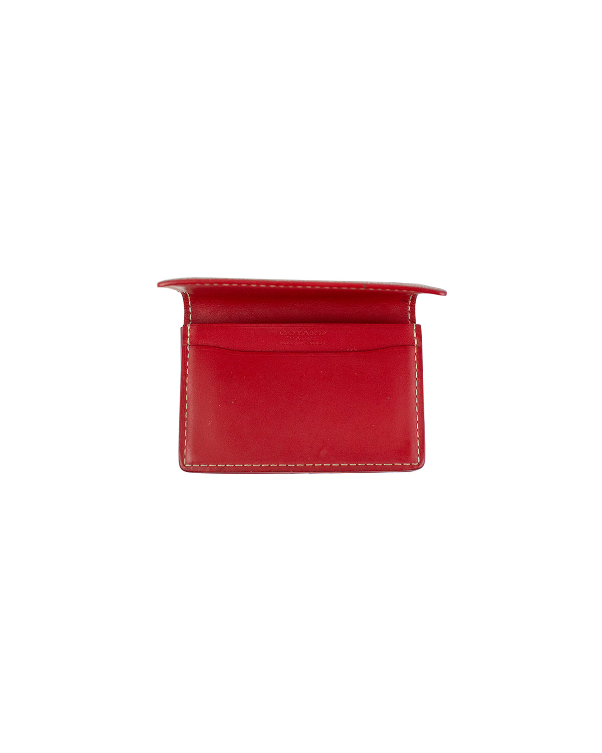 GOYARD Goyardine Pocket Organizer Wallet Red 1286445