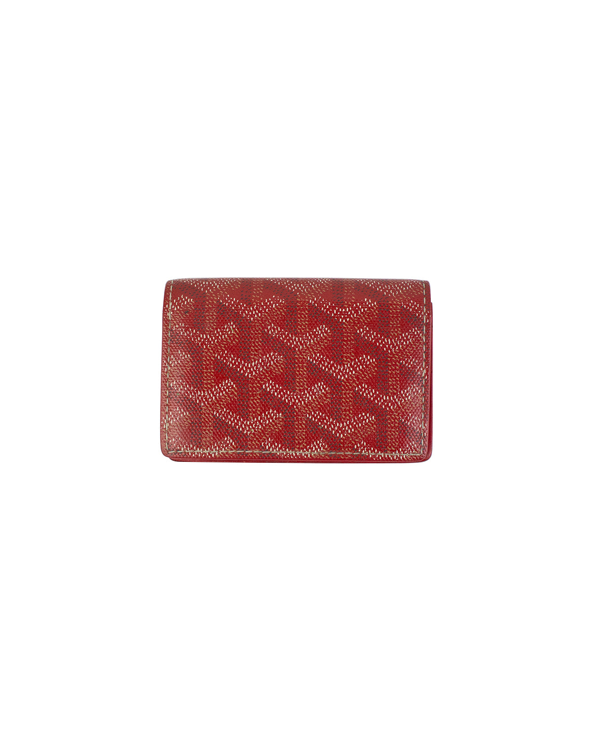 GOYARD Goyardine Bi-Fold Wallet Red 120747