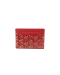 red goyard card holder