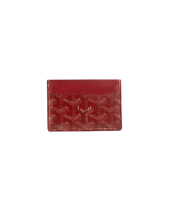 Goyard St Sulpice Card Holder Red Back