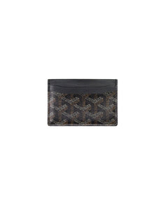 GOYARD Goyardine Saint Sulpice Card Holder White 208435