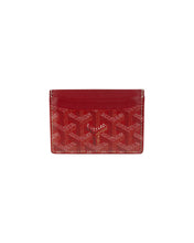Load image into Gallery viewer, Goyard St. Sulpice Red Card Holder Back