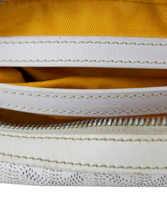 Goyard White Cap Vert Crossbody Bag Branding Stamp