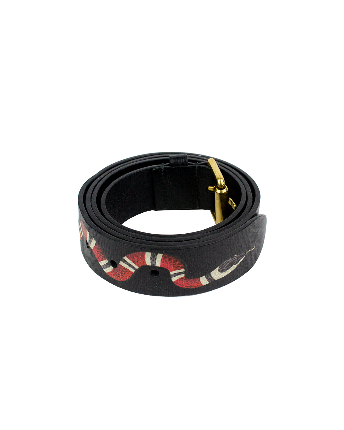 Gucci Snake Belt Black 