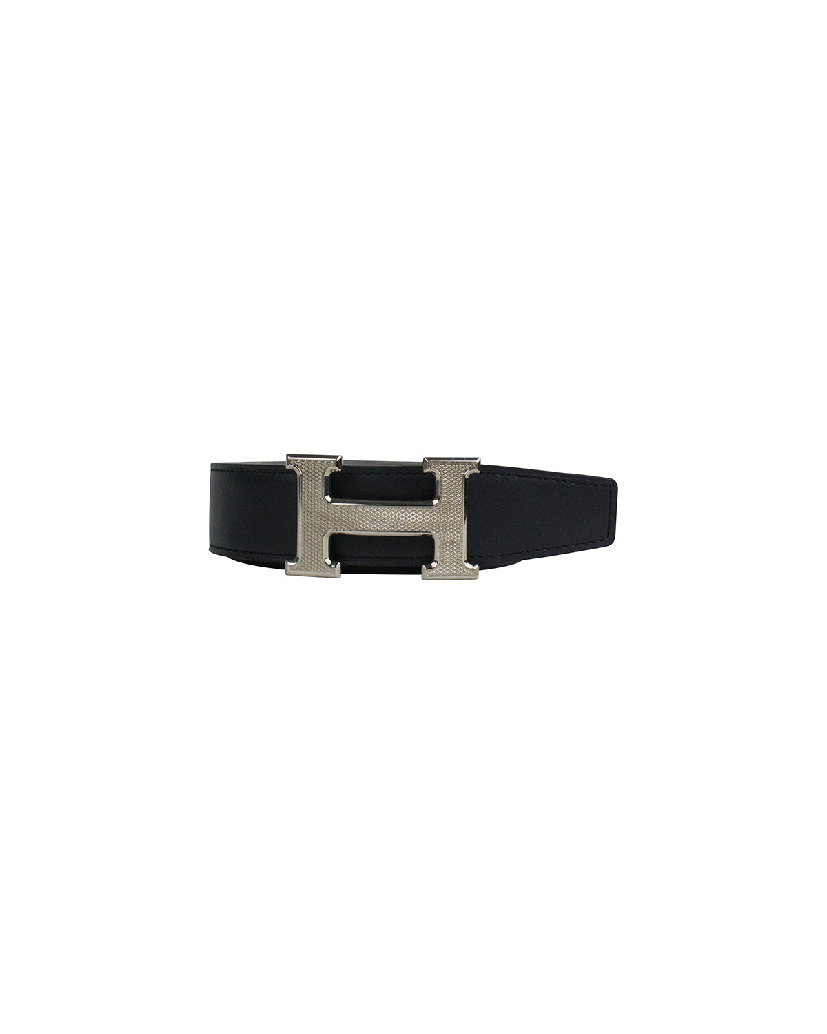 Hermes Belt Black and Grey Reversible 