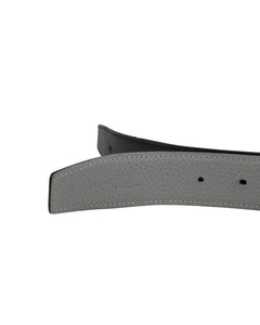 Hermes Belt Black and Grey Reversible Serial Code